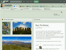 Tablet Screenshot of mcastiello.deviantart.com