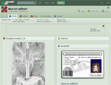 Tablet Screenshot of deus-ex-caliburn.deviantart.com