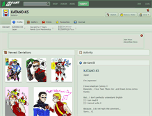 Tablet Screenshot of katano-ks.deviantart.com