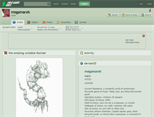 Tablet Screenshot of megamarek.deviantart.com
