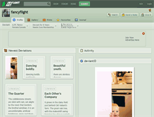 Tablet Screenshot of fancyflight.deviantart.com
