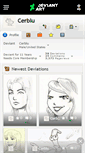 Mobile Screenshot of cerblu.deviantart.com