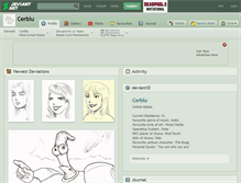Tablet Screenshot of cerblu.deviantart.com