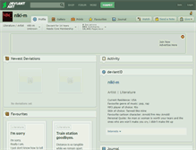 Tablet Screenshot of niki-m.deviantart.com