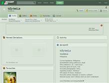Tablet Screenshot of izzy-bella.deviantart.com