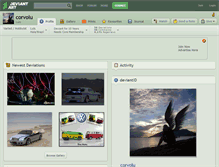 Tablet Screenshot of corvolu.deviantart.com