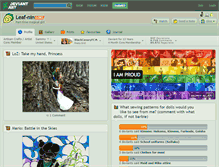 Tablet Screenshot of leaf-nin.deviantart.com