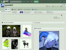 Tablet Screenshot of emerald825.deviantart.com