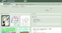 Desktop Screenshot of lauren-and-al.deviantart.com