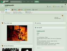 Tablet Screenshot of brighteyes84.deviantart.com