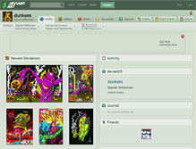 Tablet Screenshot of dunkees.deviantart.com