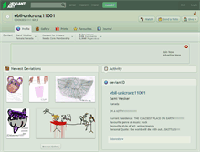 Tablet Screenshot of ebil-unicronz11001.deviantart.com