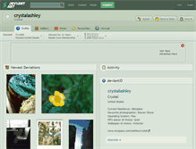 Tablet Screenshot of crystalashley.deviantart.com