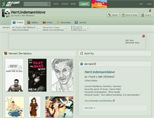 Tablet Screenshot of herrlindemannislove.deviantart.com