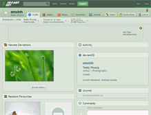 Tablet Screenshot of emxinh.deviantart.com