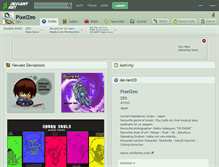 Tablet Screenshot of pixelzeo.deviantart.com