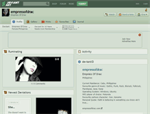 Tablet Screenshot of empressofdrac.deviantart.com