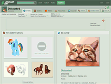 Tablet Screenshot of distoorted.deviantart.com