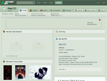 Tablet Screenshot of hoo121.deviantart.com