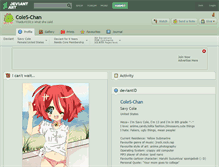 Tablet Screenshot of coles-chan.deviantart.com