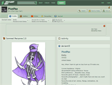 Tablet Screenshot of pixelpax.deviantart.com