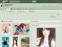 Tablet Screenshot of dressafavero.deviantart.com