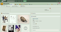 Desktop Screenshot of black-racoon.deviantart.com