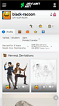 Mobile Screenshot of black-racoon.deviantart.com
