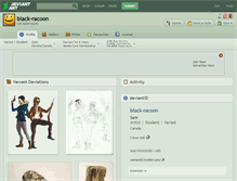 Tablet Screenshot of black-racoon.deviantart.com