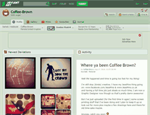 Tablet Screenshot of coffee-brown.deviantart.com