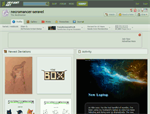 Tablet Screenshot of necromancer-seravel.deviantart.com