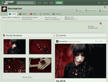 Tablet Screenshot of necrosarium.deviantart.com