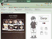 Tablet Screenshot of darqx.deviantart.com