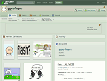 Tablet Screenshot of gypsy-fingers.deviantart.com