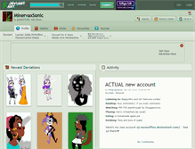 Tablet Screenshot of minervaxsonic.deviantart.com