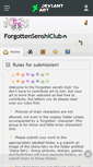 Mobile Screenshot of forgottensenshiclub.deviantart.com