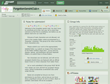 Tablet Screenshot of forgottensenshiclub.deviantart.com