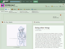Tablet Screenshot of forbiddenrace1.deviantart.com