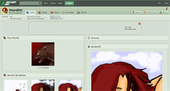 Desktop Screenshot of houndgirl.deviantart.com