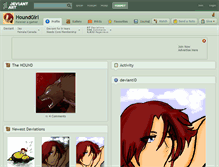 Tablet Screenshot of houndgirl.deviantart.com