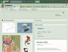 Tablet Screenshot of delightion.deviantart.com
