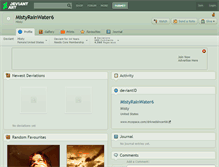 Tablet Screenshot of mistyrainwater6.deviantart.com