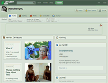 Tablet Screenshot of brandnewyou.deviantart.com