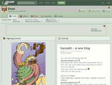 Tablet Screenshot of elcool.deviantart.com