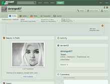 Tablet Screenshot of deranged07.deviantart.com