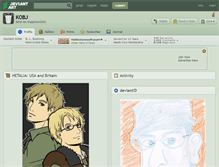 Tablet Screenshot of kobj.deviantart.com