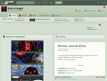 Tablet Screenshot of brainwronged.deviantart.com
