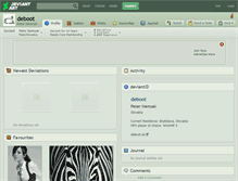 Tablet Screenshot of deboot.deviantart.com