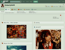 Tablet Screenshot of kimberlyrawr.deviantart.com