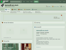 Tablet Screenshot of damnedevans-stock.deviantart.com